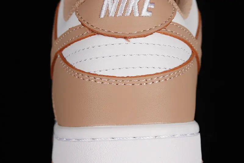 Dunk Style Retro Sneakers - White & Rose Whisper - NocturiaShop
