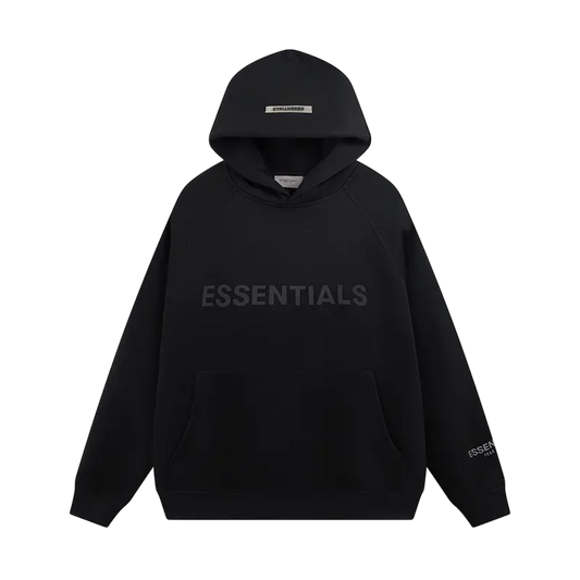 Premium Essential Hoodie - Black - NocturiaShop