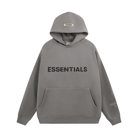 Premium Essential Hoodie - Grey - NocturiaShop
