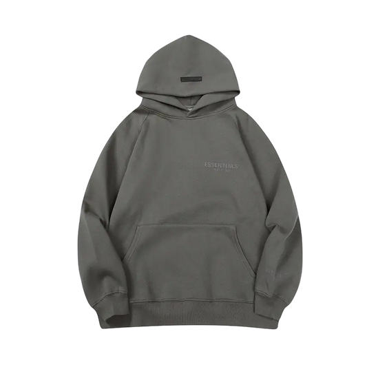 Premium Essential Hoodie - Grey - NocturiaShop