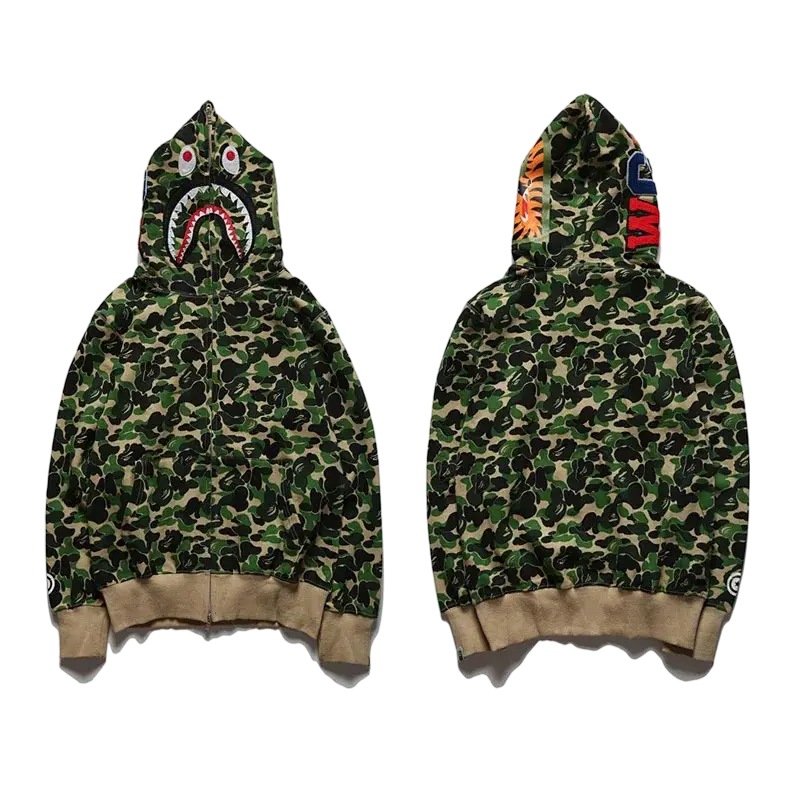 Streetwear Camo Hoodie NocturiaShop