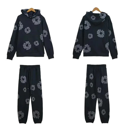 Tears DNM - T-Shirt & Shorts - Black & Gray NocturiaShop